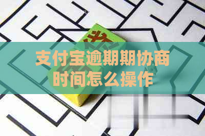 支付宝逾期期协商时间怎么操作