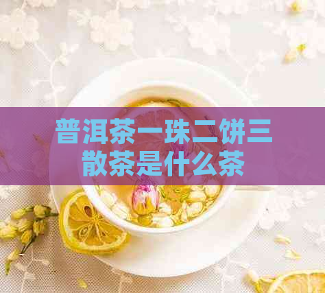 普洱茶一珠二饼三散茶是什么茶