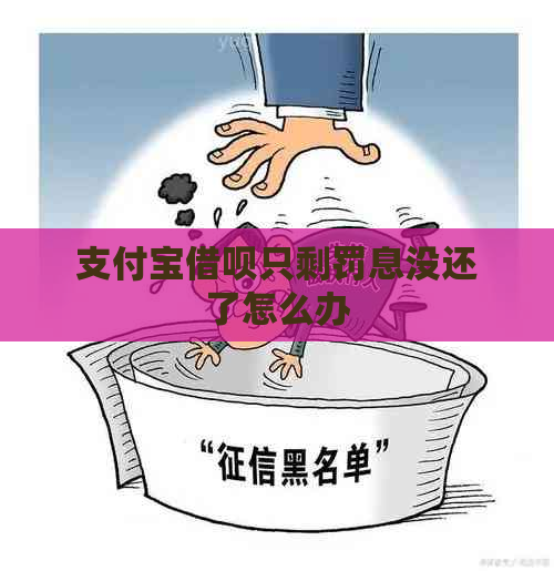 支付宝借呗只剩罚息没还了怎么办