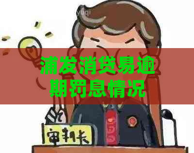 浦发消贷易逾期罚息情况