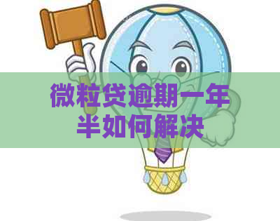 微粒贷逾期一年半如何解决