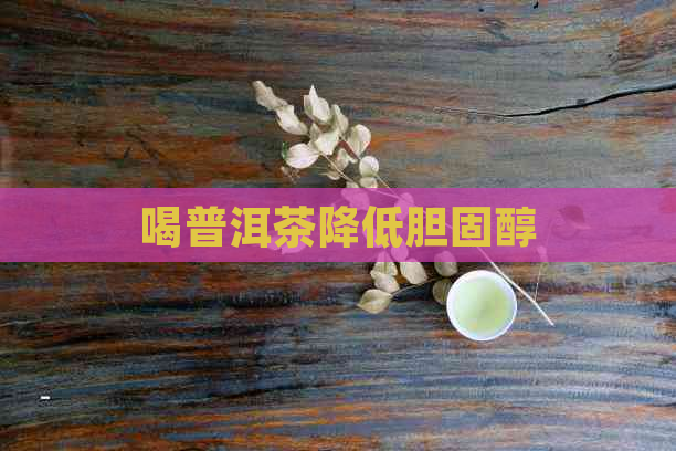 喝普洱茶降低胆固醇