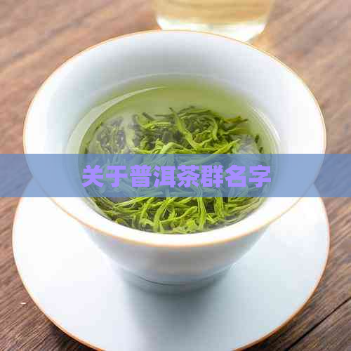 关于普洱茶群名字