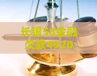 长银58金融欠款49200元