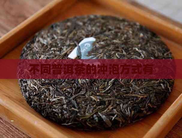 不同普洱茶的冲泡方式有