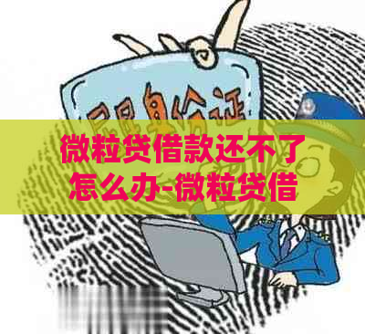 微粒贷借款还不了怎么办-微粒贷借款还不了怎么办理