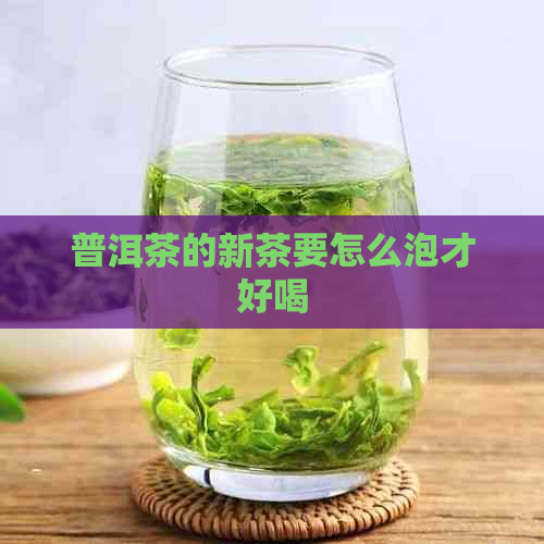 普洱茶的新茶要怎么泡才好喝