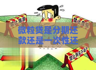 微粒贷是分期还款还是一次性还款方式选择