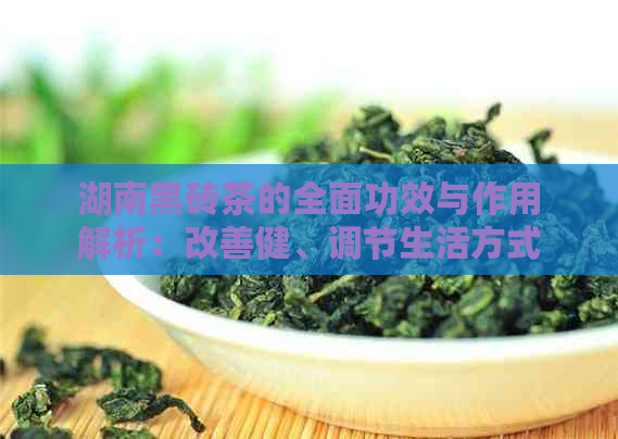 湖南黑砖茶的全面功效与作用解析：改善健、调节生活方式等多方面应用