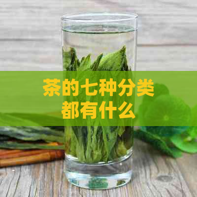 茶的七种分类都有什么