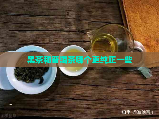 黑茶和普洱茶哪个更纯正一些