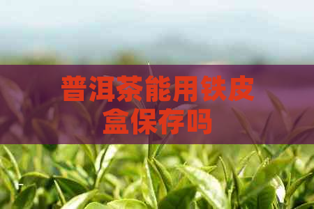 普洱茶能用铁皮盒保存吗