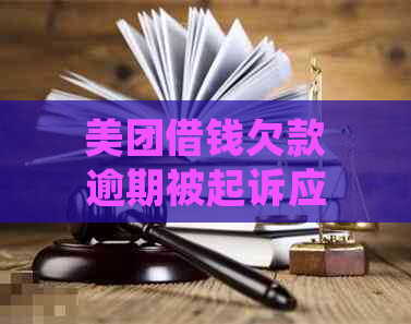 美团借钱欠款逾期被起诉应该如何应对和处理