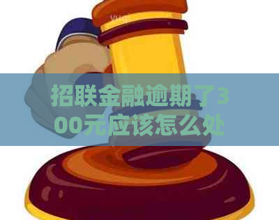 招联金融逾期了300元应该怎么处理