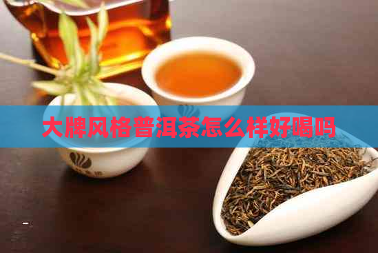 大牌风格普洱茶怎么样好喝吗