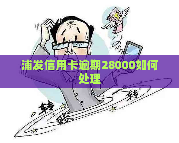 浦发信用卡逾期28000如何处理