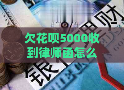 欠花呗5000收到律师函怎么办