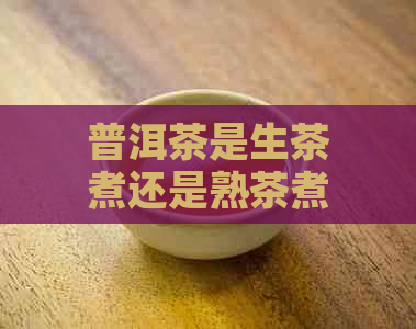 普洱茶是生茶煮还是熟茶煮