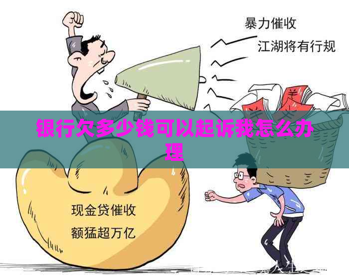 银行欠多少钱可以起诉我怎么办理