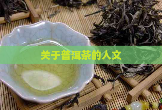 关于普洱茶的人文