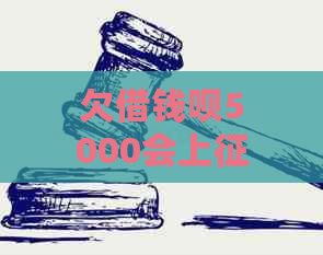 欠借钱呗5000会上吗