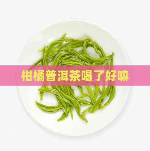 柑橘普洱茶喝了好嘛