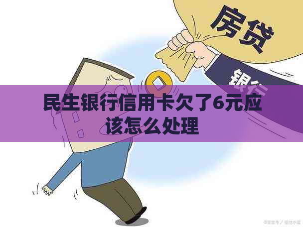 民生银行信用卡欠了6元应该怎么处理