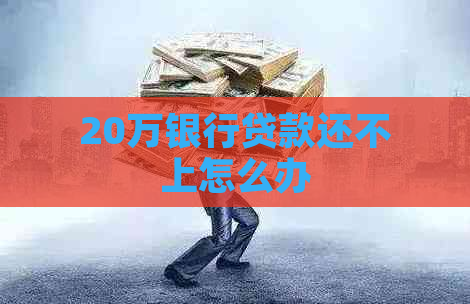 20万银行贷款还不上怎么办