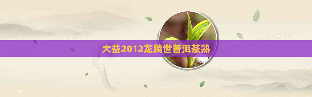 大益2012龙腾世普洱茶熟