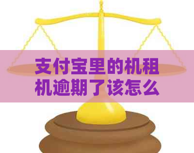 支付宝里的机租机逾期了该怎么办