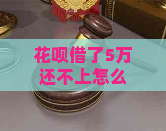 花呗借了5万还不上怎么办