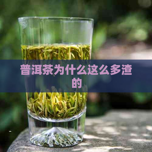 普洱茶为什么这么多渣的