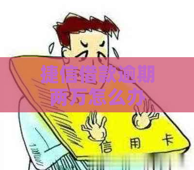 捷信借款逾期两万怎么办