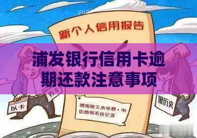 浦发银行信用卡逾期还款注意事项