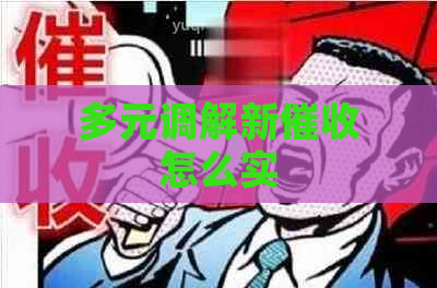 多元调解新怎么实