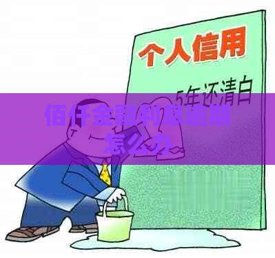 佰仟金融利息逾期怎么办