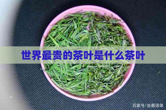 世界最贵的茶叶是什么茶叶