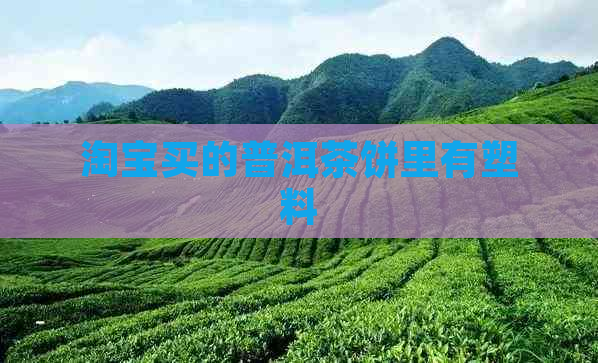 淘宝买的普洱茶饼里有塑料