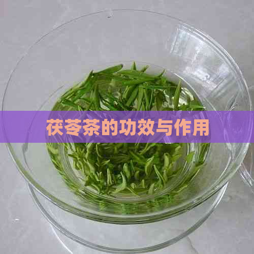 茯苓茶的功效与作用