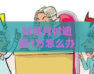 抖音月付逾期1万怎么办