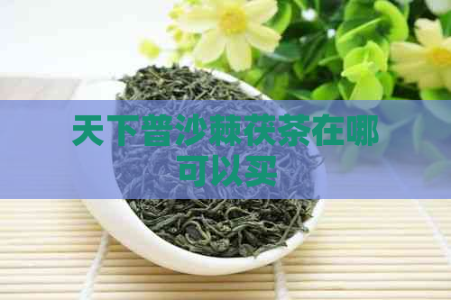 天下普沙棘茯茶在哪可以买