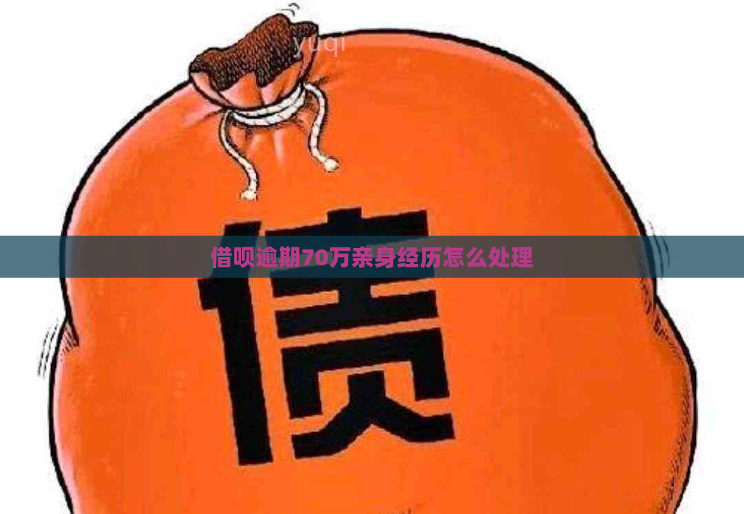 借呗逾期70万亲身经历怎么处理