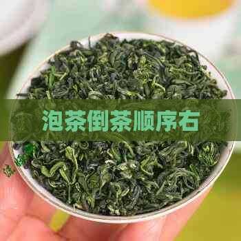 泡茶倒茶顺序右