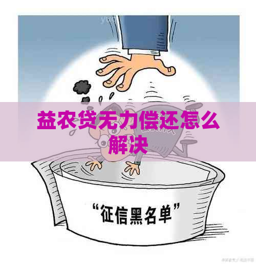 益农贷无力偿还怎么解决