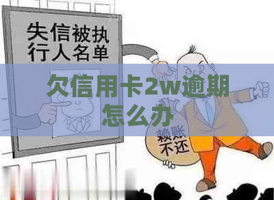 欠信用卡2w逾期怎么办