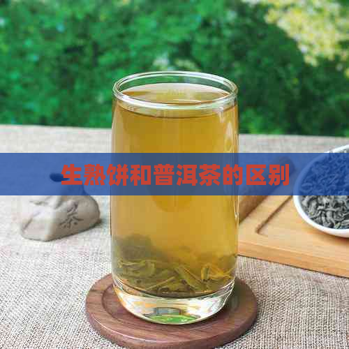 生熟饼和普洱茶的区别