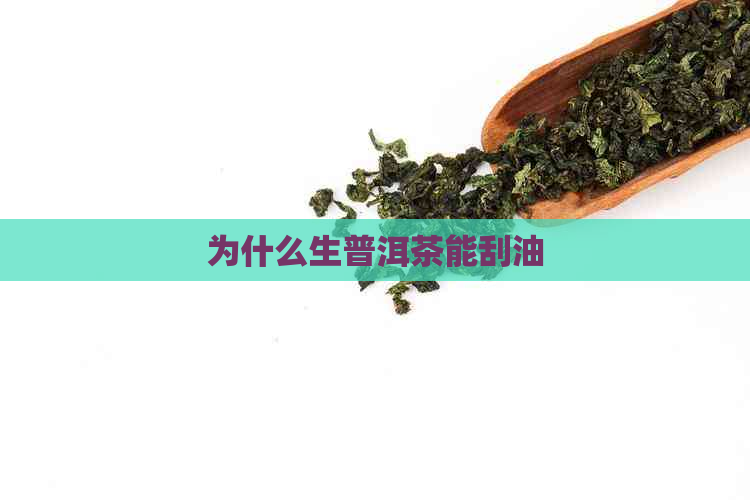 为什么生普洱茶能刮油