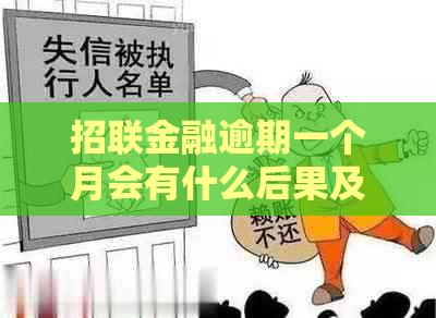 招联金融逾期一个月会有什么后果及应对措