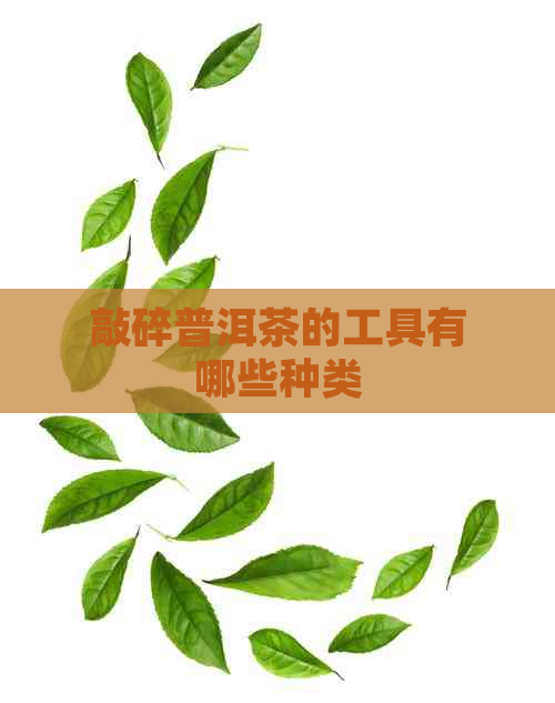 敲碎普洱茶的工具有哪些种类