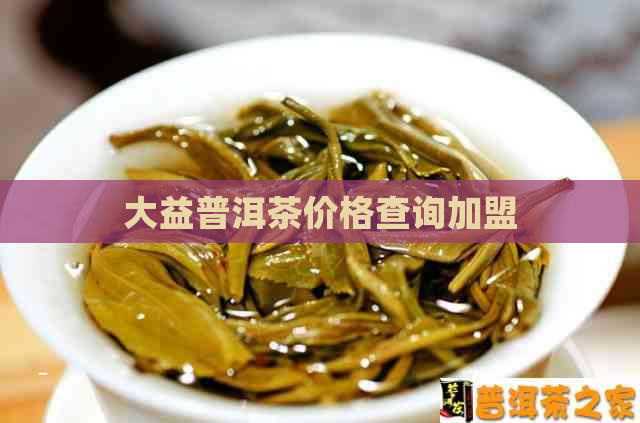 大益普洱茶价格查询加盟